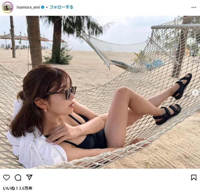[Good news] Ami Inamura Mr./Ms. released a naughty swimsuit shot for the first time in a long time wwwwwwwwwwww gravure sealed, but a precious bikini image was a big hit! 7th image