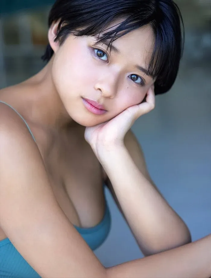 Erotic images of Kuwashima sea sky. Short cut beauty busty boobs swimsuit 50th image