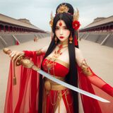 西域異國公主風格之敦煌飛天 AI Generated