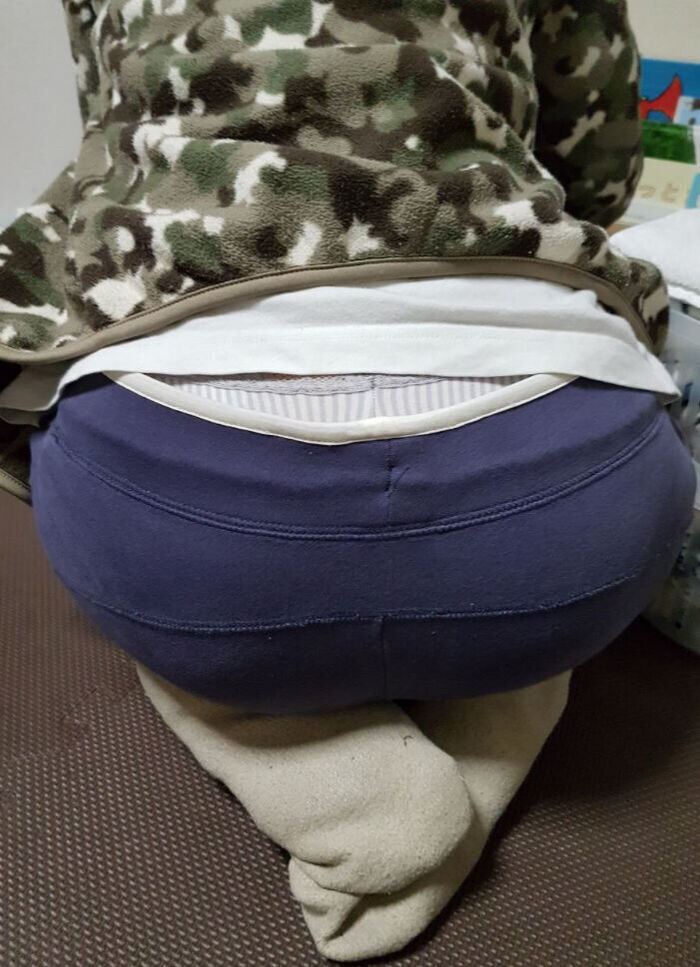 Erotic image of a sitting girl's buttocks 45th image