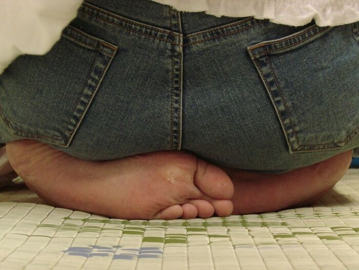 Erotic image of a sitting girl's buttocks 50th image