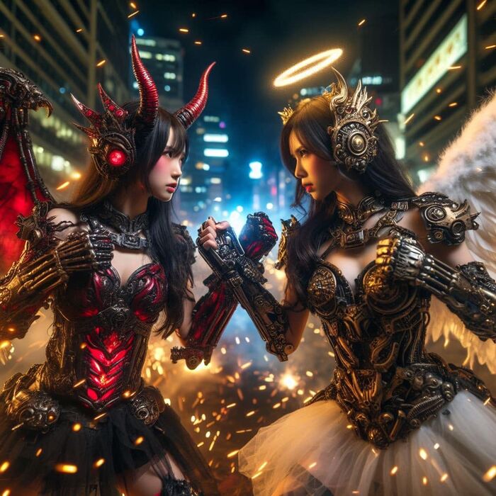 惡魔與天使:激戰 AI Generated 5th image