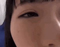 33 kissing GIFs! - A naughty girl who chews at the camera is erotic and comes out! 14th image