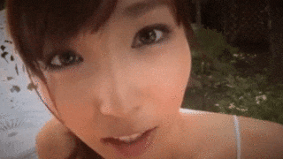 33 kissing GIFs! - A naughty girl who chews at the camera is erotic and comes out! 17th image