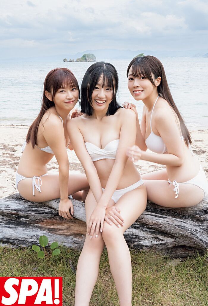 [Swimsuit image] Winning beauty of a major magazine contest, the level is too high wwwwwww 'Miss SPA! 2023' Kokoroai, Moeka, and Saki Totsuka release a bikini photo book!! 3th image
