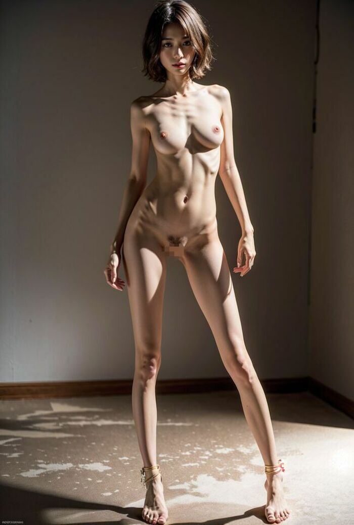 112 Gari-Gari AI Erotic Images I tried to generate a beautiful woman who is thin at the bone and skin level 100th image