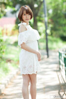 Cute actress Ayane Suzukawa stares at you innocently with big eyes and can't resist