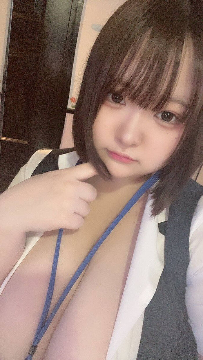 Erotic images of busty office ladies claiming their breasts 46th image