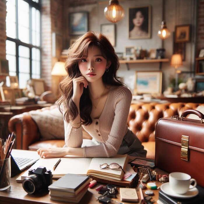 兩個不同century的上班妹子 各有特的美與韻味 AI Generated 5th image