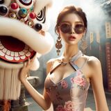 穿旗袍的妹子最正了 AI Generated