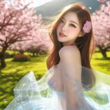 Seiko Sakura Blossom Tree Jumping Dance AI Generated