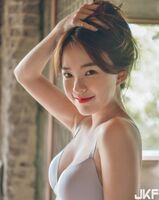 South Korean Snow Skin Goddess White Skin Silk Blowing Exposed "Breasts" Favorable Thoughts Direct Grip Defeat
