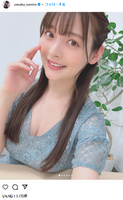 【Image】Big voice actor Mr./Ms. who exposes her cleavage on Instagram wwwwwwwww Sumire Uesaka, over 30,000 likes on bruised chest chiller photos!