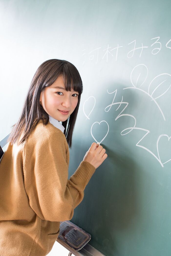 清純學生妹河村楓華 活潑甜美融化每人的心 3th image