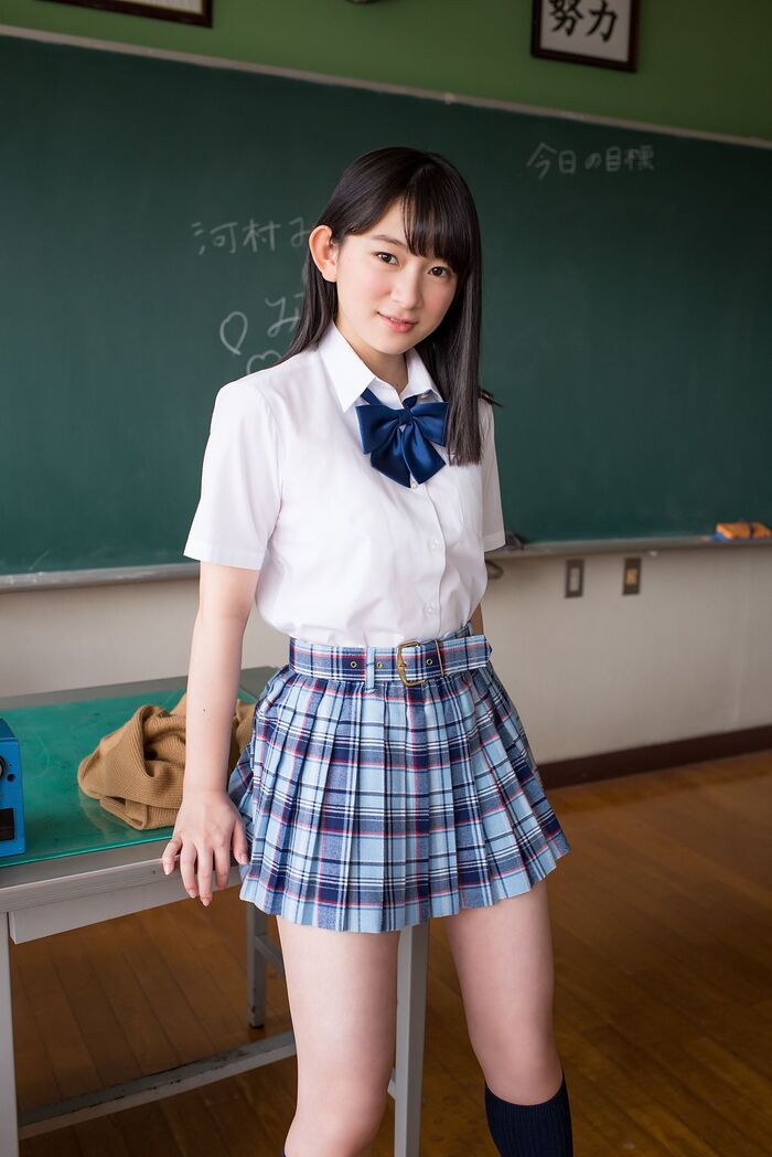 清純學生妹河村楓華 活潑甜美融化每人的心 32th image
