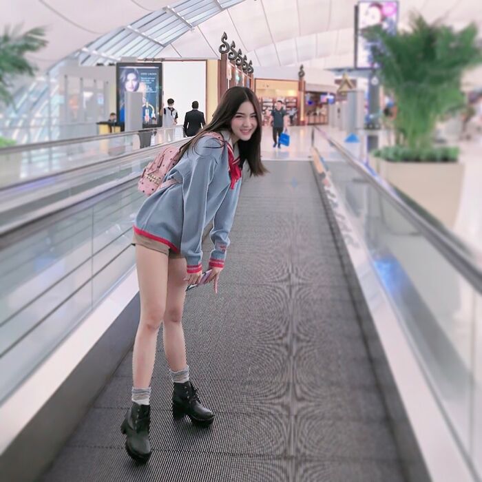 纖waist 細腿黃金proportional 甜美笑容讓網友戀愛感爆棚 5th image
