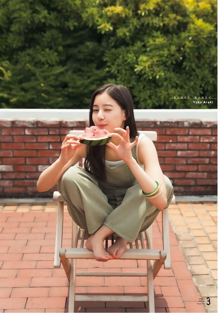 Yuko Araki 新木優子, Shonen Magazine 2019 No.30 (少年雑誌 2019年30號) 5th image