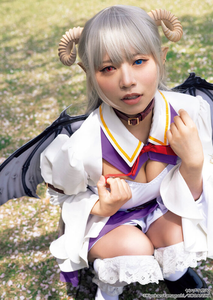 [Image] NMB48's big breasts, Kazuo Sumino, who shows off her naughty nymphomaniac gravure, annoys fans with a succubus cosplay that shows her cleavage!! 4th image