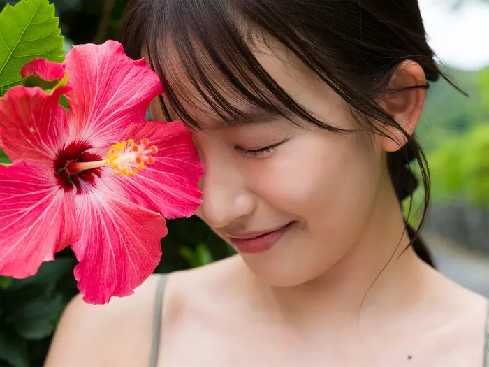 [Shida Oto 29] A cute 25-year-old gravure image with a smile who shows off her seductive body in a bikini that is too cute (16) 47th image