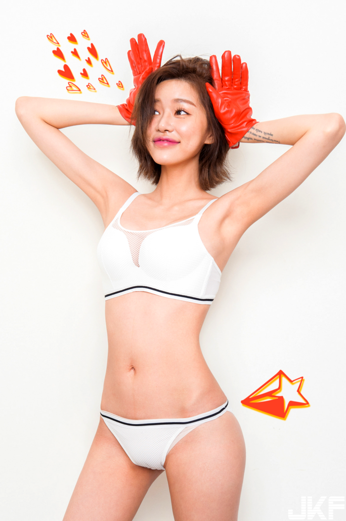 White big! 短髮韓妞內衣寫真特寫屁屁超火辣 5th image