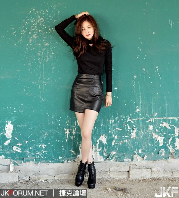 朱茵 Joo Yi 豐腴臉蛋妹子 可愛臉蛋皮褲長腿超火辣 28th image