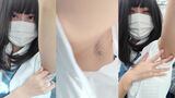 [eros2191 armpit voyeur] A video that enjoys the unprocessed and ungrown armpit hair and armpits of summer clothes Aochai JK from the gap in the sleeves