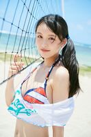 [Image] Popular idol lifts the ban on her first bikini appearance wwwwwwwSTU48 Akari Fukuda shows off her outstanding style in her 1st swimsuit photo book! Lingerie is also a challenge!