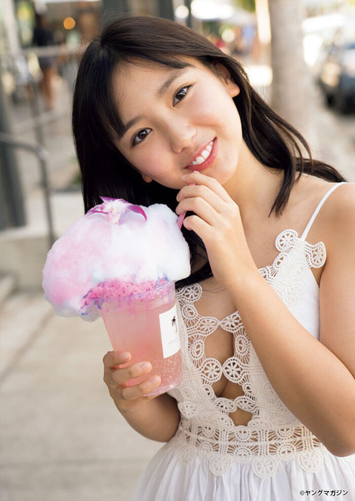 [Image] Aika Sawaguchi of New hairstyle, wet boobs are too naughty wwwwww Yanmaga's swimsuit gravure boldly shows off a fresh big pie!! 28th image