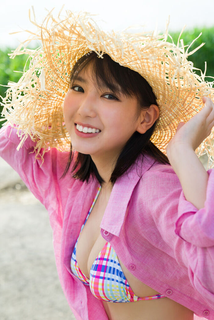 [Image] Aika Sawaguchi of New hairstyle, wet boobs are too naughty wwwwww Yanmaga's swimsuit gravure boldly shows off a fresh big pie!! 39th image