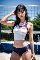 [11th] 96 athlete AI erotic images Bouncy boobs in the sports scene! Supple thighs! I tried to generate a lower butt that comes out