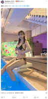 【画像】Iカップの現役アイドル、「おっぱいの日」に万バズしてしまうwwwwwww“下乳大魔王”ことパクチーちゃん、エッチすぎる水着姿が大反響！！！