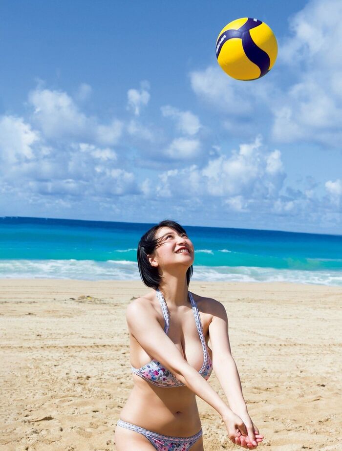 [Image] Enohara Yona with neat and clean huge breasts, her new swimsuit gravure is too naughty wwwwwwwwww Gravure The Television also covers the biggest break of 2024!! 45th image