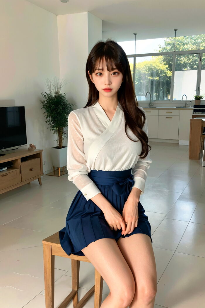 Lote_Rurina_modernized_hanbok AI Generated 19th image